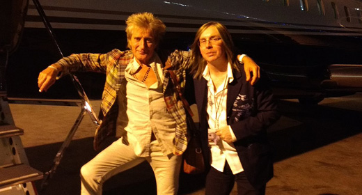 Traveling with Rod Stewart